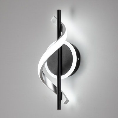 Appliques murales à DEL pour l'intérieur (noir)