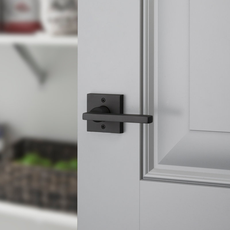 Satin Black Single Dummy Door Lever