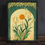 Art mural rétro noir encadré floral soleil - Boho-1487965600