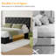 Bed Frame With Diamond Tufted Headboard, PU Leather Platform Bed With Storage Drawer, Wooden Slats Support, No Box Spring Needed, Easy To Assembly-284535231