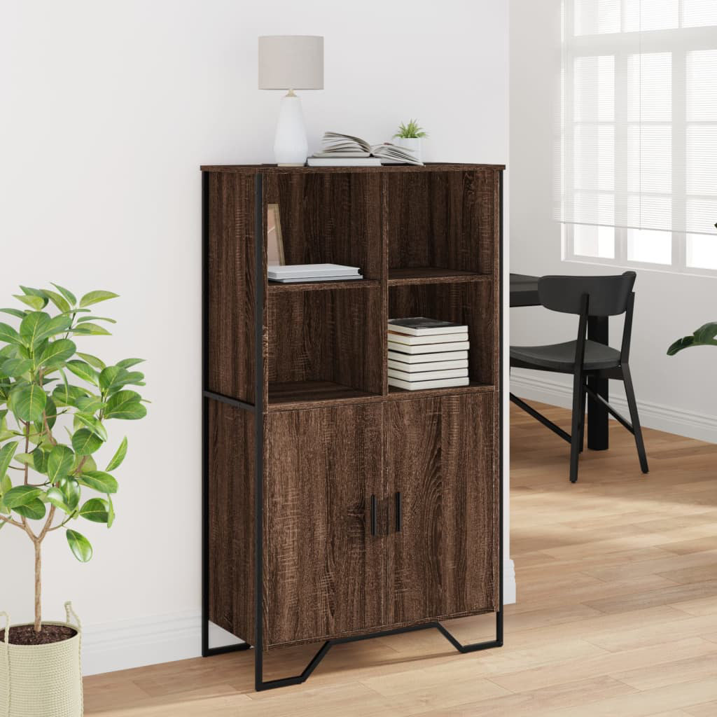 Highboard aus Eiche-Effekt 79,5 cm x 35,5 cm x 137,5 cm