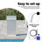 vidaXL Pool Fountain, Stainless Steel 304 Construction, Chlorine-Resistant, 12.2"x6.5"x23.6"-2005525138