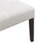 Ensemble de 2 chaises de salle à manger rembourrées avec sièges en tissu gris et pieds en bois d'hévéa brun foncé, capacité de poids de 330 lb-119320412