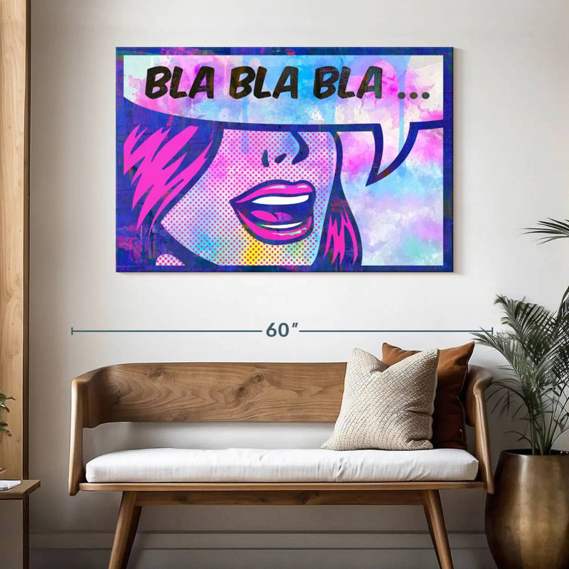 Tergel Bla Bla Bla, 32" H x 48" W