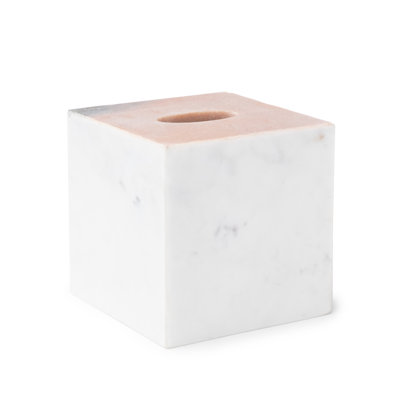 Couvre-boîte de mouchoirs en marbre italien Nikola