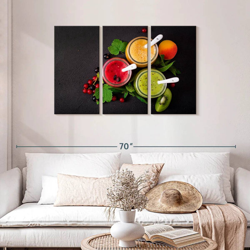 Yarlin Assorted Fruit Smoothies, 28" H x 45" W