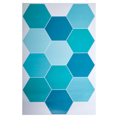 Adhésifs décoratifs hexagonaux