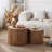 2-Pieces Round Wooden Nesting Coffee Table-1210383085
