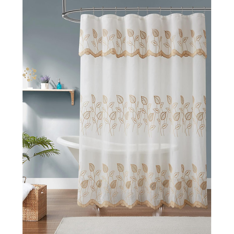 Rideau de douche Rotert, H 84 po x l 72 po, Beige