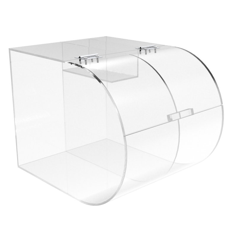 Clear Acrylic Plexiglass Candy Bulk Bin Dispenser 9 x 12 x 9 Inches with Scoop Chamber