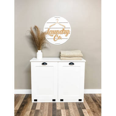 Flow Wall Starter Wood Wall Mounted Laundry Room Organizer