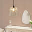 19cm H Glass Square Lamp Shade ( Clip On )-869769447
