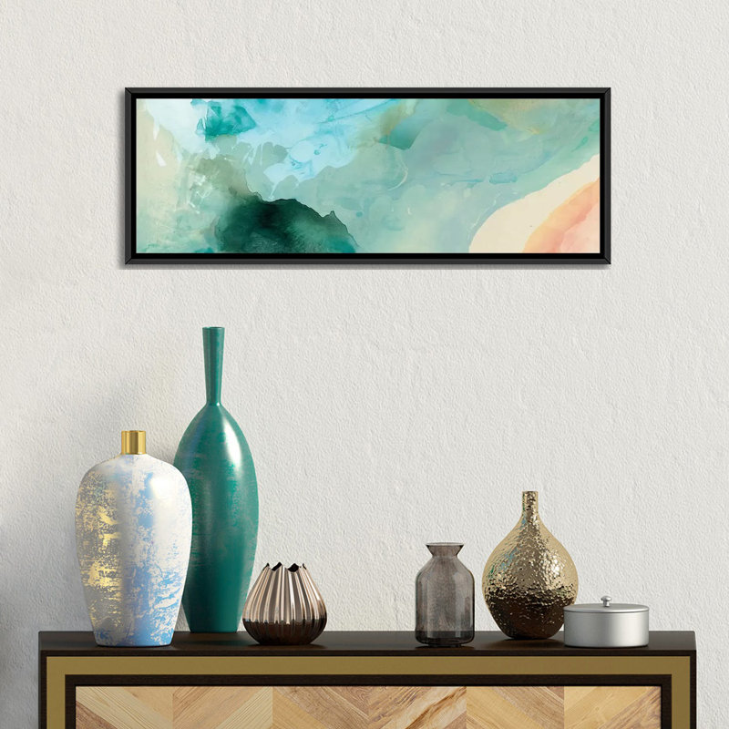 «Aversion III», reproduction d'impression sur toile tendue, H 12 po x l 36 po x P 1,5 po, Papier avec cadre noir