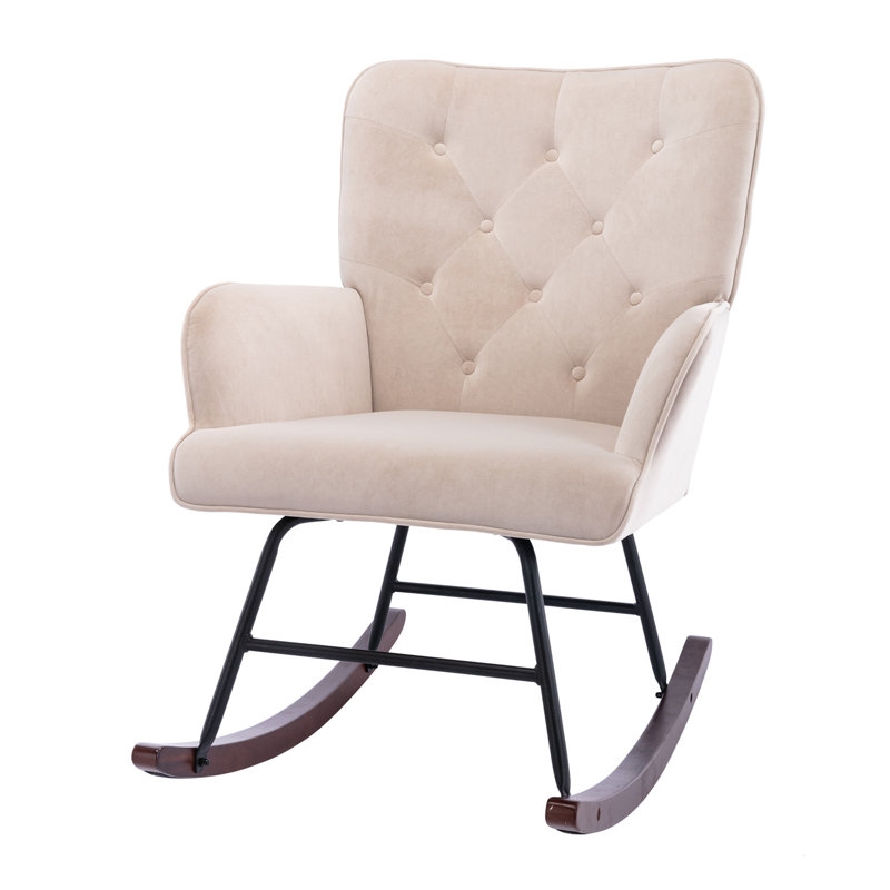 Chaise berçante McRae-Helena, Beige