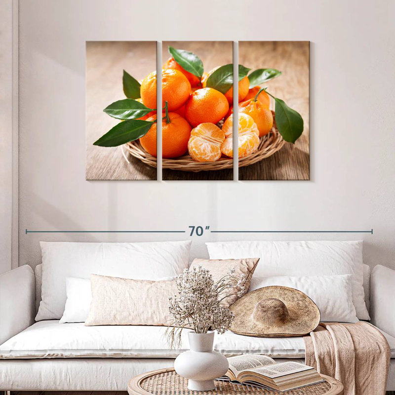Yarlin Served Mandarin Oranges, 32" H x 50" W