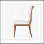 Ensemble de 2 chaises de salle à manger rembourrées à finition noyer - Élégantes chaises d'appoint traditionnelles en tissu avec lignes courbes-1697343474