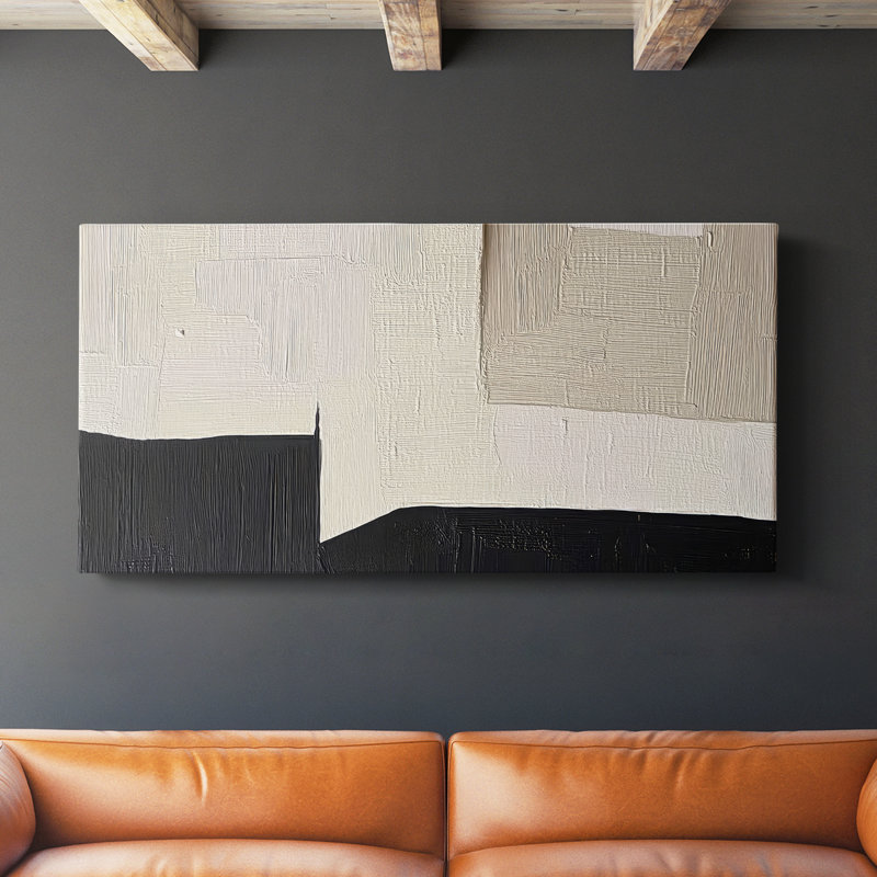 Série abstraite 7 # LXI-Gallery, toile tendue, H 16 po x l 32 po