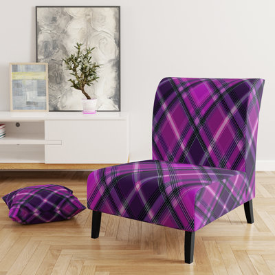 Fauteuil de chambre à carreaux à motif damier Checked Tartan