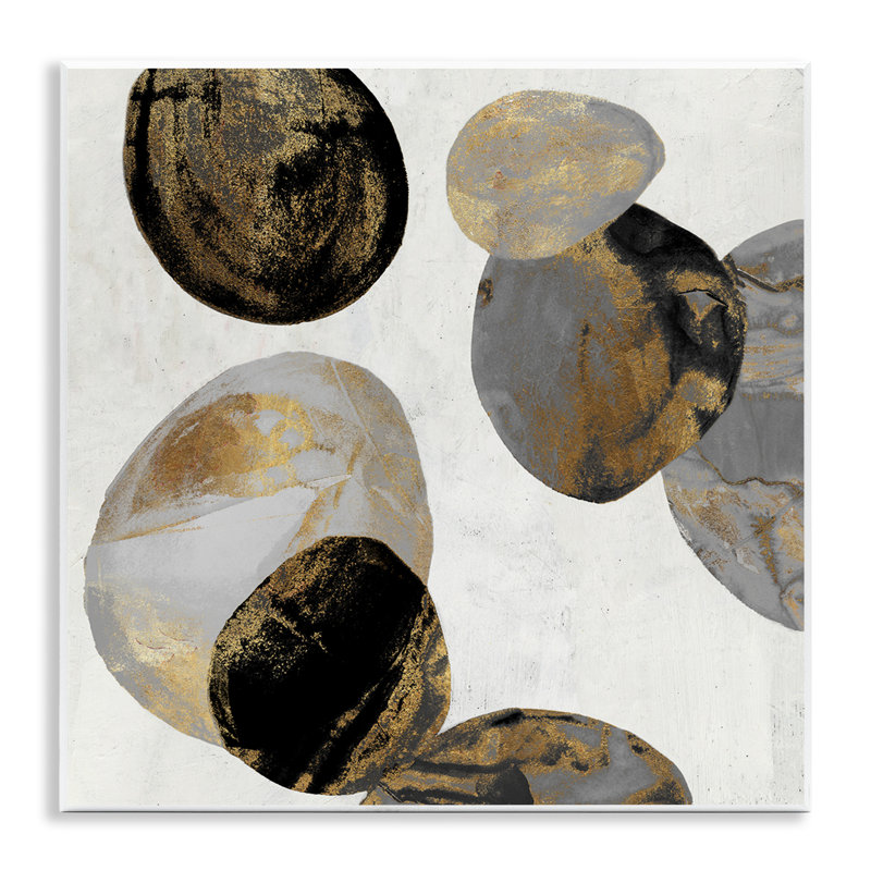 Golden Streaked Eggs Wall Plaque, design by Jacob Q