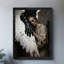 «Black Falled Vintage Fallen Angel Wall Art», impressions de style rétro-1015793276
