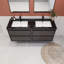 Meuble-lavabo double l 59,05 po x P 20 po x H 25 po Vickye-479607193