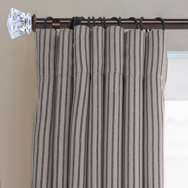 Tringle à rideaux simple réglable Adelfa, Bronze, 36" - 72"