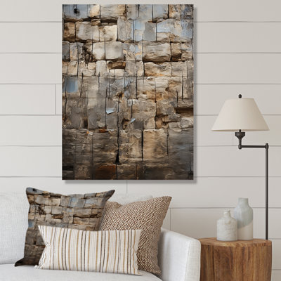 «Baljeet Hebrew Western Wall Collage II», reproduction sur toile encadrée