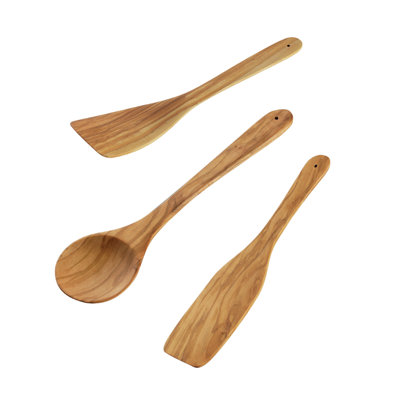 Ensemble d'ustensiles de cuisine en bois 3 pièces Cilio Toscana