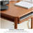 Simple Rectangular Medium Cherry Wood Writing Desk-709931753