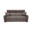 Canapé-lit en cuir grainé italien de 85 po avec matelas en mousse viscoélastique Capozzi-726009491