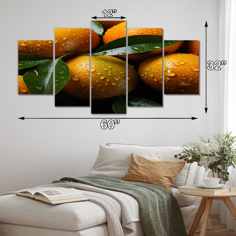 Eberardo - fruits, reproduction d'art sur toile - 5 panneaux