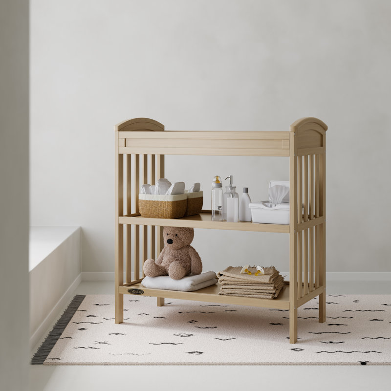 Benton Changing Table With Pad, Driftwood