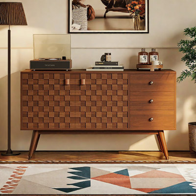 Japanese style sideboard cabinet storage cabinet