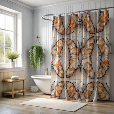 Boho Butterfly Breeze - Premium Shower Curtain