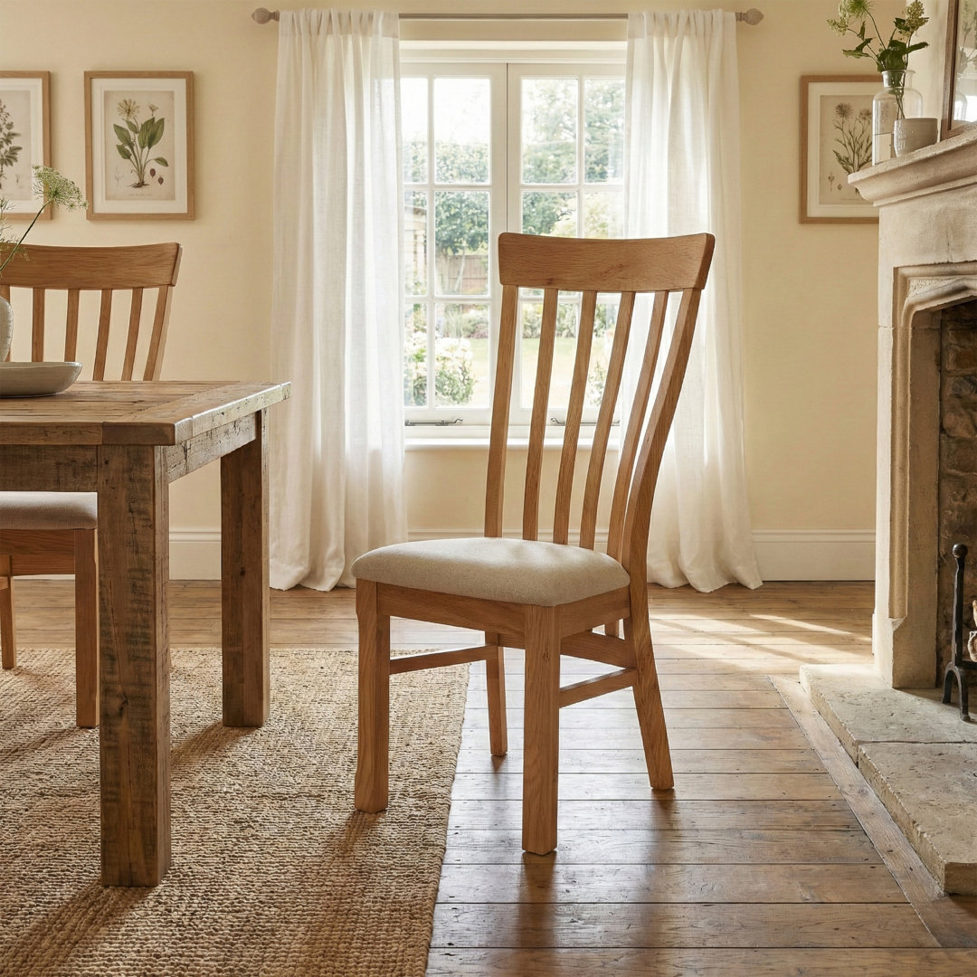 Racquel Butterfly Leaf Solid Oak Dining Set