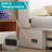 Queen Murphy Bed Cabinet With USB Charging Station & Privacy Drawer, Space-Saving Foldable Cabinet Bed For Guest Room-620889668