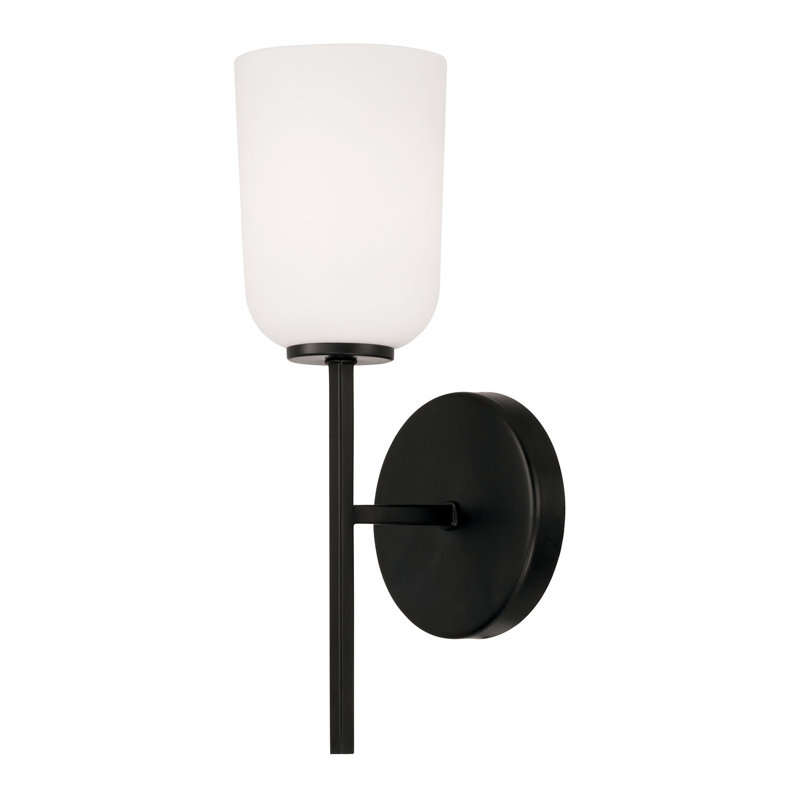Armed Sconce, Matte Black