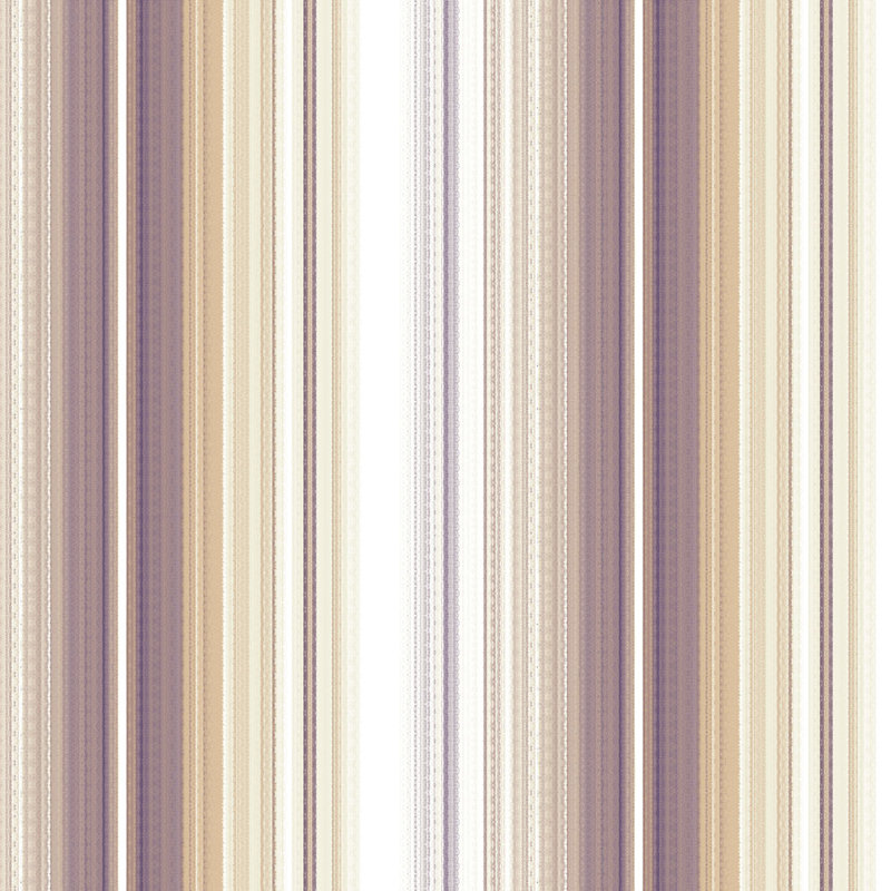 Rouleau de papier peint L 32,7 pi x 20,5 po Emily, Mauve / or métallique