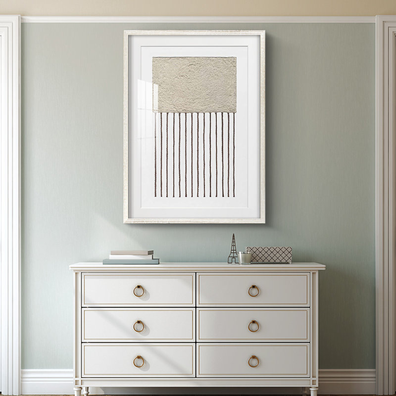 Monolithic  II -Framed Print, 28.5" H x 20.5" W, White