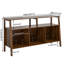 Grand support pour tourne-disque de 55 pouces, table tournante Mid-Century pouvant contenir jusqu'à 450 albums