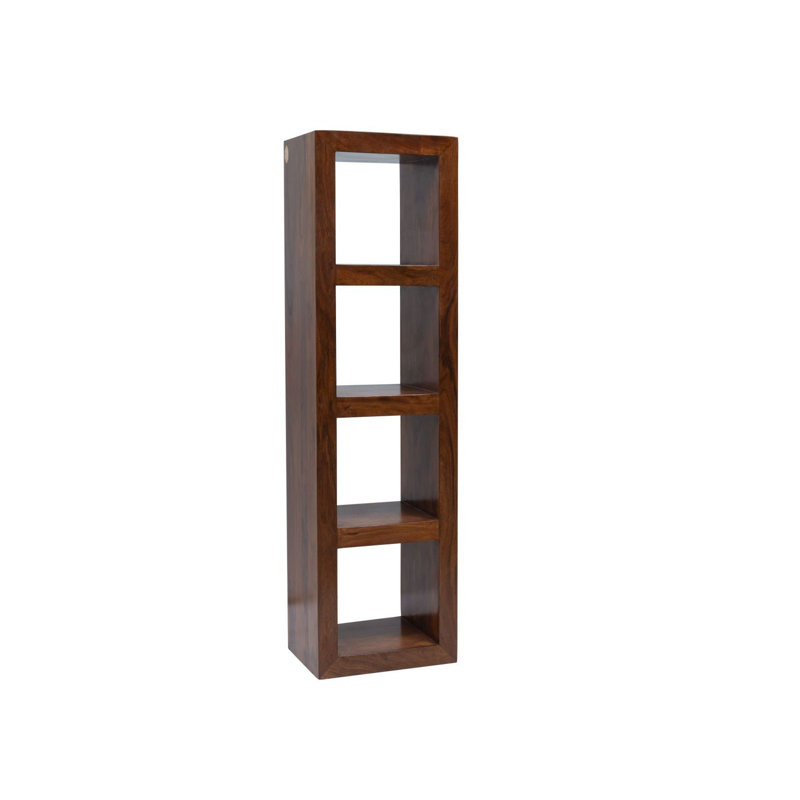 Oxford 174 cm H x 48 cm W Solid Wood Room Divider Bookcase, Nougat