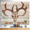 « real cerf antler », impression