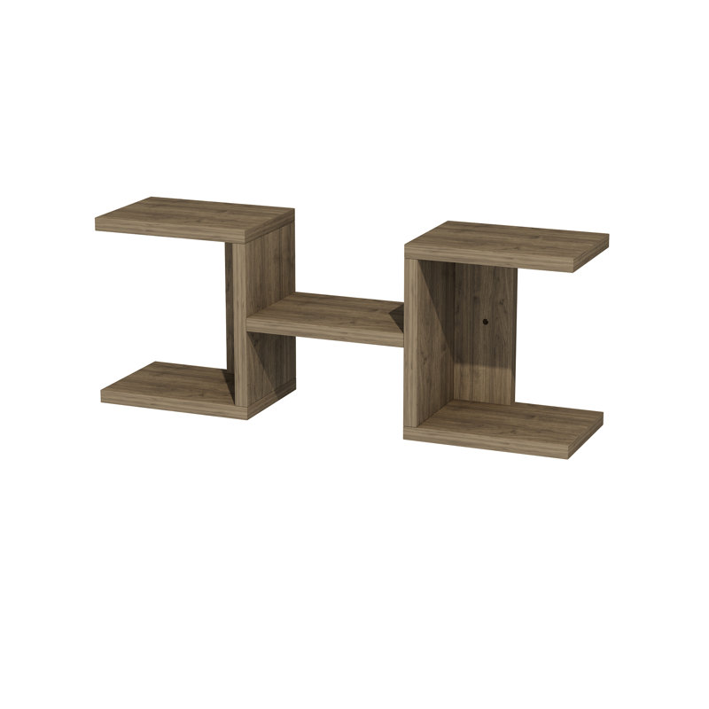 Emmersen 5 Piece Floating Shelf, Walnut