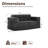 Sisler 71" Boneless Sofa Upholstered Corduroy Couch Sleeper-881796919