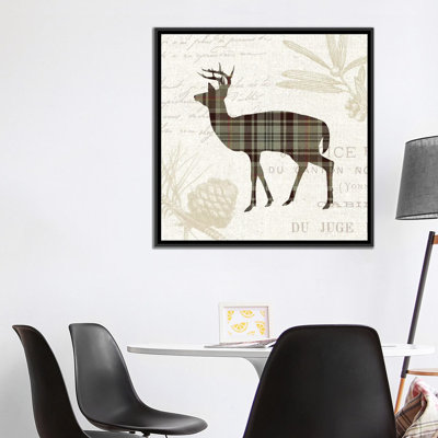 « écossais introduction, brun clair ii », impression sur toile