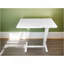 Bureau de chevet au-dessus du lit, support mobile pour ordinateur portable, table de lit inclinable avec roulettes, plateau à hauteur réglable pour table d'appoint pour canapé de lit pour ordinateur portable, table de chevet (BLANC)