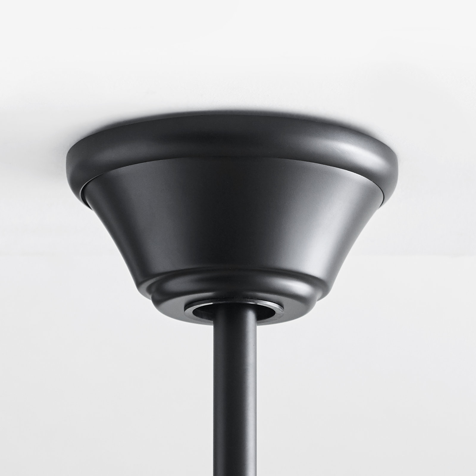 Obsidian Ceiling Fan, Matte Black with Dark Walnut Blades, 88"