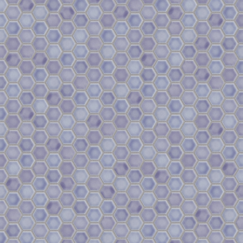 Hudson 1" X 1" Hex Porcelain Mosaic Floor And Wall Tile