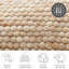 Hand Woven Wool Dark beige Indoor Rug-74492326