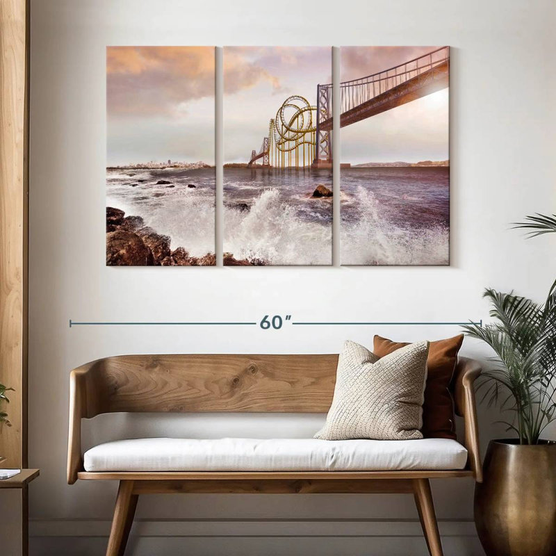Roller Coaster Bridge, 32" H x 50" W
